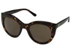 Tory Burch 0ty7115 51mm (dark Tortoise/brown Solid) Fashion Sunglasses