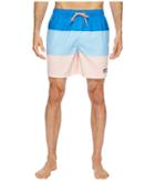 Vineyard Vines Island Stripe Chappy Swim Trunk (jake Blue) Men's Swimwear