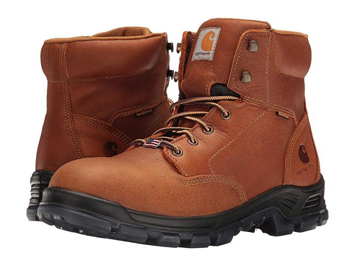 Carhartt 6 Waterproof Work Boot (brown Oil Tanned Leather) Men's Work Boots