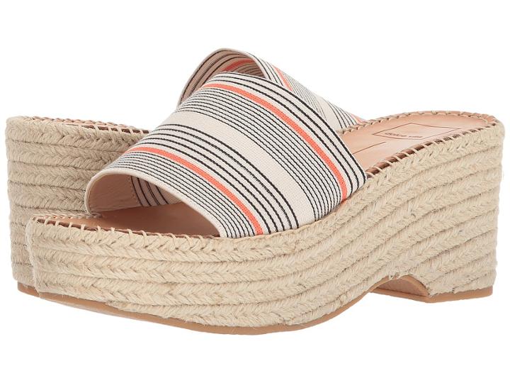 Dolce Vita Lada (coral Stripe Elastic) Women's Shoes