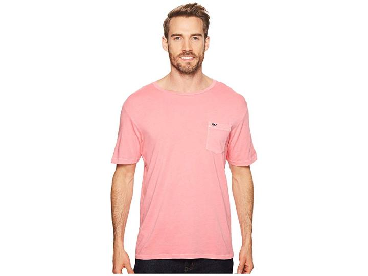 Vineyard Vines Short Sleeve Dockside Jersey Tee (jetty Red) Men's T Shirt