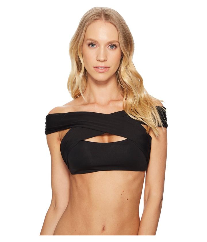 Becca By Rebecca Virtue Bondage Top (black 1) Women's Swimwear