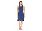 Mod-o-doc Cotton Modal Spandex Jersey Lace-up Tank Dress (new Navy) Women's Dress