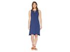 Mod-o-doc Cotton Modal Spandex Jersey Lace-up Tank Dress (new Navy) Women's Dress