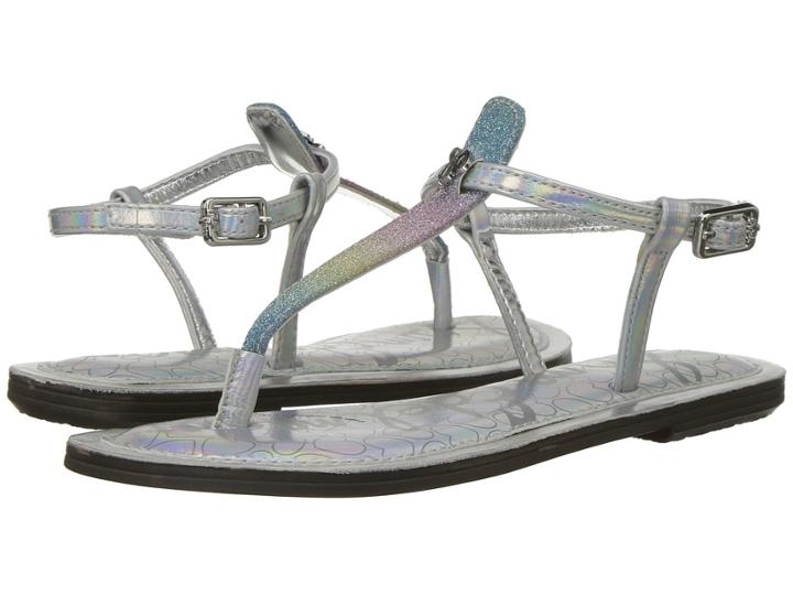 Sam Edelman Kids Gigi Amora (little Kid/big Kid) (silver Rainbow) Girl's Shoes