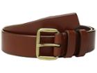 Cole Haan 35 Mm Leather Belt With Waxed Burnished Finish (woodbury) Men's Belts