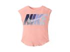 Nike Kids Block Chest Print Tee (little Kids) (pink Tint) Girl's T Shirt