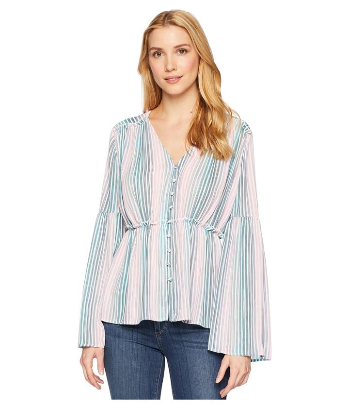 Catherine Catherine Malandrino Florrie Blouse (faded Stripe) Women's Clothing