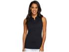 Under Armour Golf Zinger Sleeveless Polo (black/black/black) Women's Sleeveless