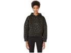 Kate Spade New York Athleisure Heart It Embossed Heart Hoodie (black) Women's Sweatshirt