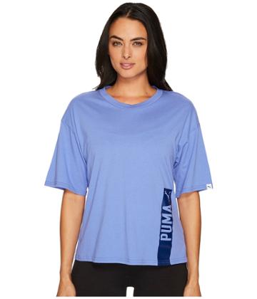 Puma Fusion Trend Tee (baja Blue) Women's T Shirt