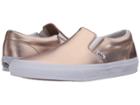 Vans Classic Slip-ontm ((metallic Leather) Rose Gold) Skate Shoes