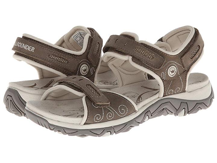 Allrounder By Mephisto Lagoona (taupe Nubuck/cool Grey Lycra) Women's Sandals