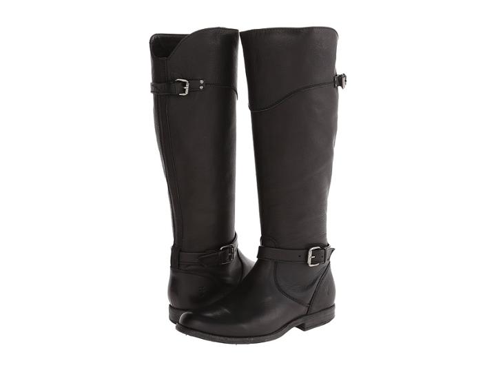 Frye Phillip Riding (black Soft Vintage Leather) Cowboy Boots