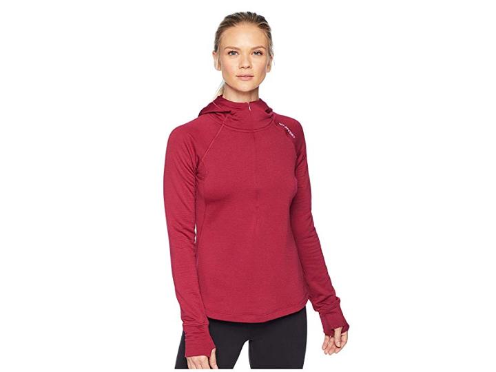 Brooks Notch Thermal Hoodie (heather Plum) Women's Sweatshirt