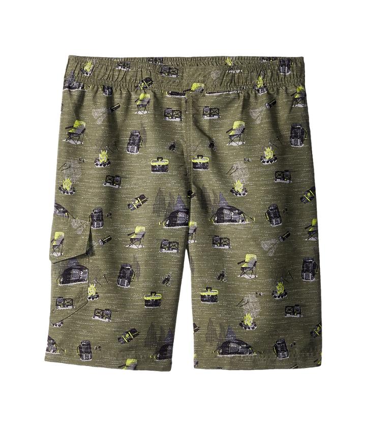 Columbia Kids Solar Streamtm Ii Boardshort (little Kids/big Kids) (cypress Campin Print) Boy's Swimwear