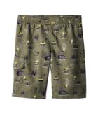 Columbia Kids Solar Streamtm Ii Boardshort (little Kids/big Kids) (cypress Campin Print) Boy's Swimwear