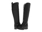 Frye Melissa Harness Inside Zip Extended (black Extended Soft Vintage Leather) Cowboy Boots