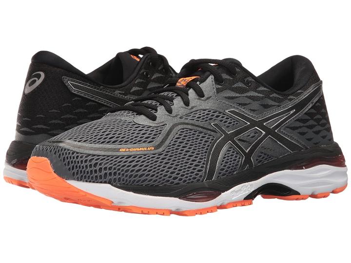 Asics Gel-cumulus(r) 19 (carbon/black/hot Orange) Men's Running Shoes