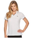 Puma Golf Pique Polo (bright White) Women's Short Sleeve Pullover