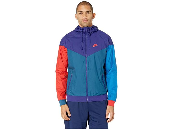 Nike Sportwear Windrunner Jacket (regency Purple/blue Force/university Red) Men's Coat