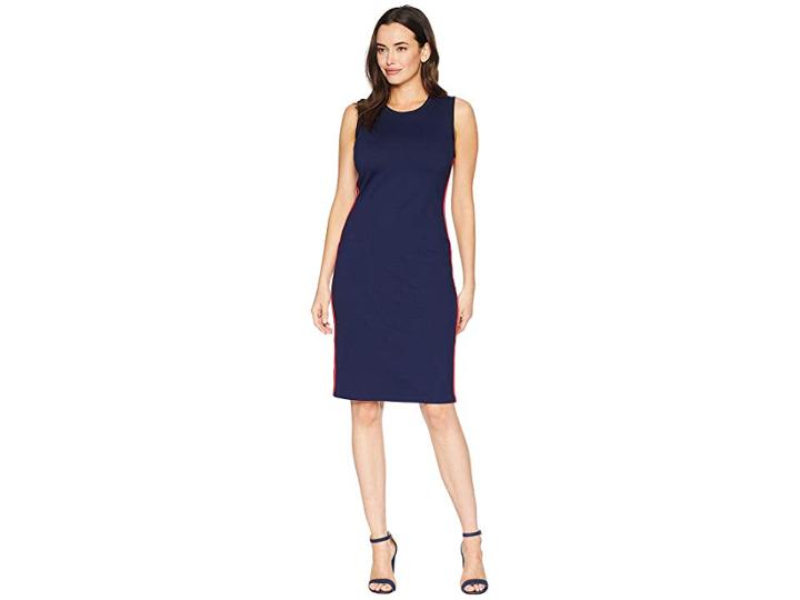 Lauren Ralph Lauren Ponte Sleeveless Dress (navy) Women's Dress