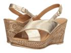 Bella-vita Lea-italy (gold Leather) Women's Sandals