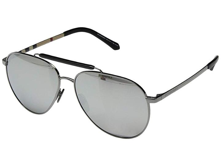 Burberry 0be3097 (gunmetal/grey Mirror Silver) Fashion Sunglasses