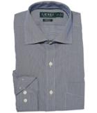 Lauren Ralph Lauren Non-iron Classic Fit Dress Shirt (blue/white) Men's Long Sleeve Button Up
