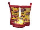 Hatley Kids Fire Trucks Rain Boots (toddler/little Kid) (yellow) Boys Shoes
