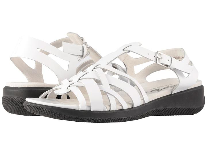 Softwalk Taft (white Soft Leather) Women's Sandals