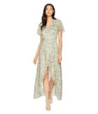 Juicy Couture Ditsy Burnout Chiffon Maxi Dress (angel Classic Ditsy) Women's Dress