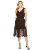 Bb Dakota Cal Floral Midi Dress (black) Women's Dress