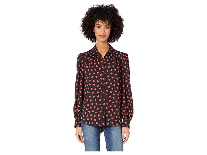 Kate Spade New York Heart It Heartbeat Blouse (black) Women's Blouse