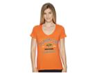 Champion College Oklahoma State Cowboys University V-neck Tee (orange) Women's T Shirt