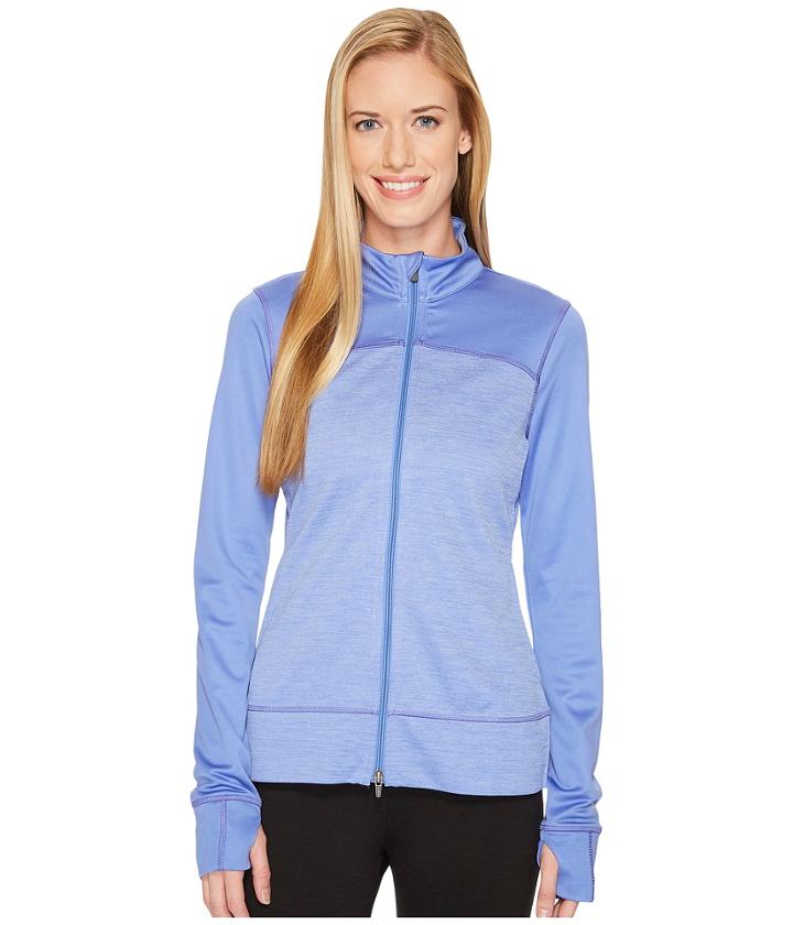 Puma Golf Colorblock Full Zip Jacket (baja Blue) Women's Jacket