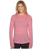 Under Armour Threadborne Train Long Sleeve Twist (cape Coral/overcast Gray) Women's Clothing