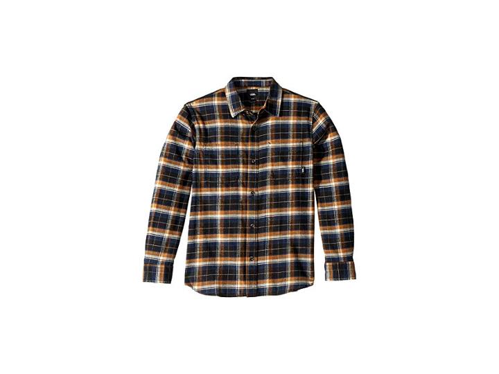 Vans Kids Banfield Iii Flannel (big Kids) (black/rubber) Boy's Clothing