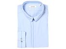 Calvin Klein - Non-iron Slim Fit Hidden Placket Light Blue Dress Shirt (light Blue