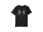 Under Armour Kids Tech Big Logo Printed Tee (big Kids) (black/black/steel) Boy's T Shirt
