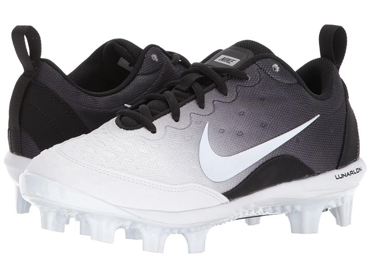 Nike Hyperdiamond 2 Pro Mcs (black/white/white/wolf Grey) Women's Cleated Shoes