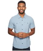 Toad&co Harris Short Sleeve Slim Shirt (weathered Blue) Men's Clothing