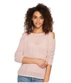 Bb Dakota Luna Soft Loose Knit Sweater (pink Lemonade) Women's Sweater
