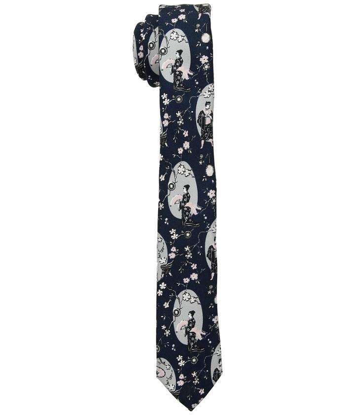 Dolce & Gabbana Geisha Tie (navy Geisha Print) Ties
