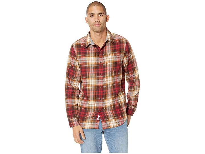 Marmot Fairfax Midweight Flannel Long Sleeve (brick) Men's Long Sleeve Button Up