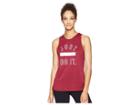 Nike Dry Legacy Gym Issue Tank Top (burgundy Crush/rush Pink/heather/white) Women's Sleeveless