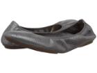 Hush Puppies Chaste Ballet (dark Grey Metallic Suede) Women's Flat Shoes
