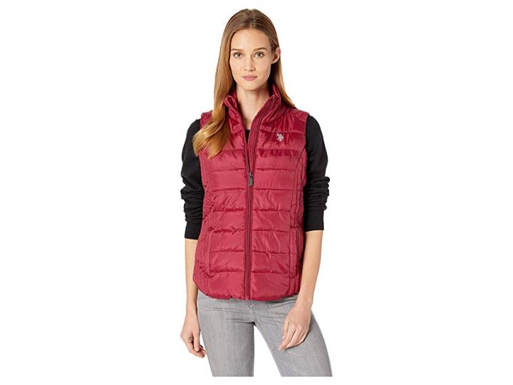 U.s. Polo Assn. Basic Vest (rose Thicket) Women's Vest