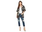 Steve Madden Hibiscus Contemporary Kimono (neutral) Women's Clothing
