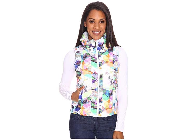 Obermeyer Dawn Insulator Vest (chevron Floral) Women's Vest